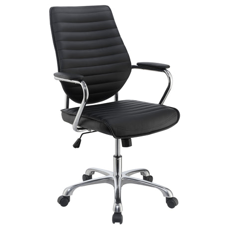 Office Chair - Chase High Back Office Chair Black and Chrome