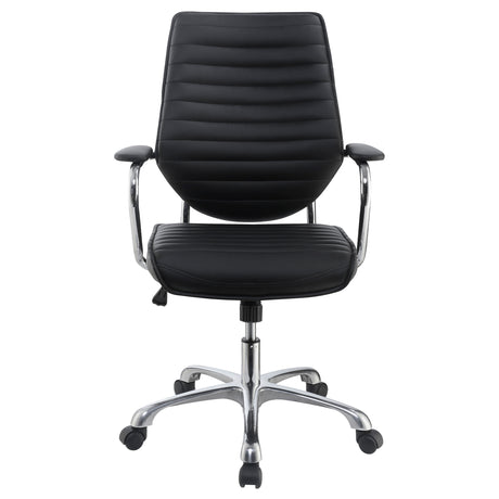 Office Chair - Chase High Back Office Chair Black and Chrome