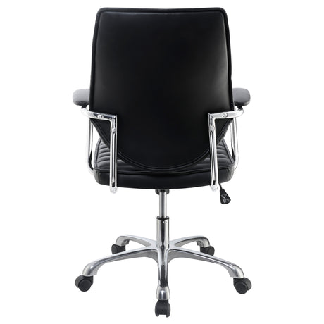 Office Chair - Chase High Back Office Chair Black and Chrome