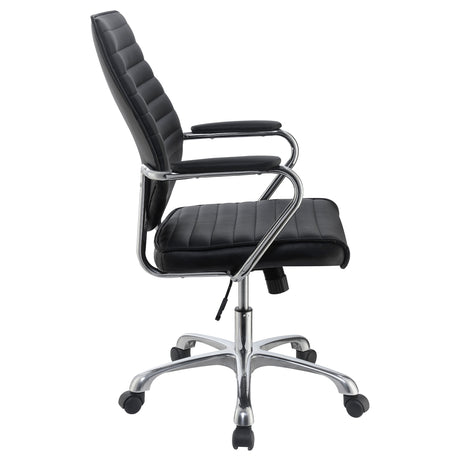 Office Chair - Chase High Back Office Chair Black and Chrome