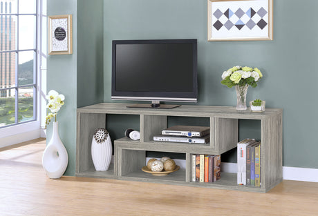 Bookcase / Tv Stand - Velma Convertable Bookcase and TV Console Grey Driftwood