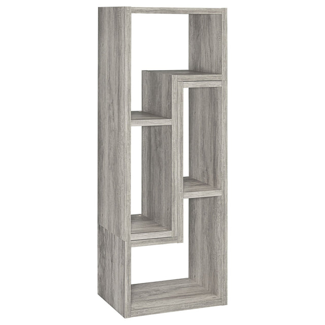 Bookcase / Tv Stand - Velma Convertable Bookcase and TV Console Grey Driftwood | Coaster - 802330 - Home Elegance USA - 1