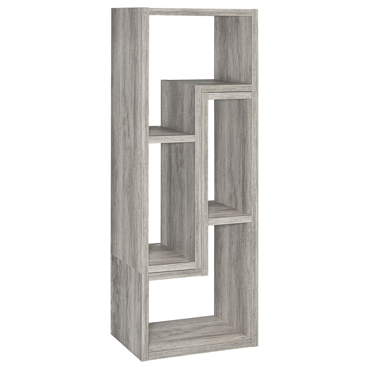 Bookcase / Tv Stand - Velma Convertable Bookcase and TV Console Grey Driftwood