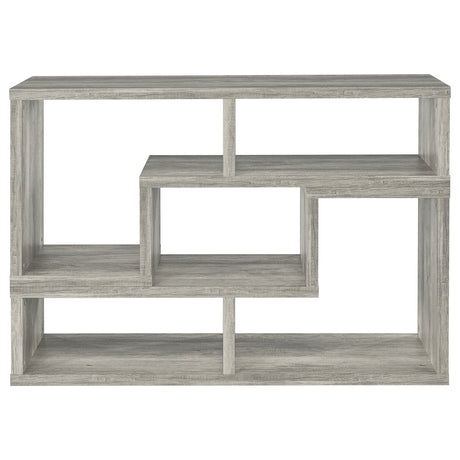 Bookcase / Tv Stand - Velma Convertable Bookcase and TV Console Grey Driftwood