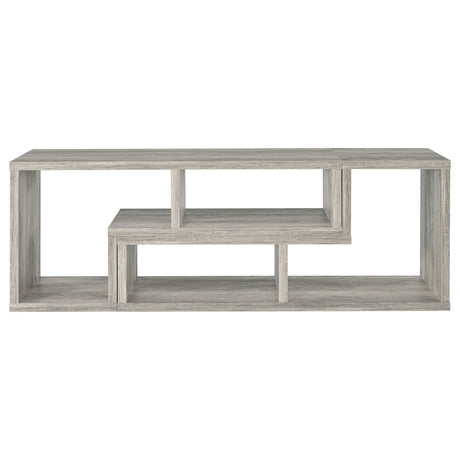 Bookcase / Tv Stand - Velma Convertable Bookcase and TV Console Grey Driftwood