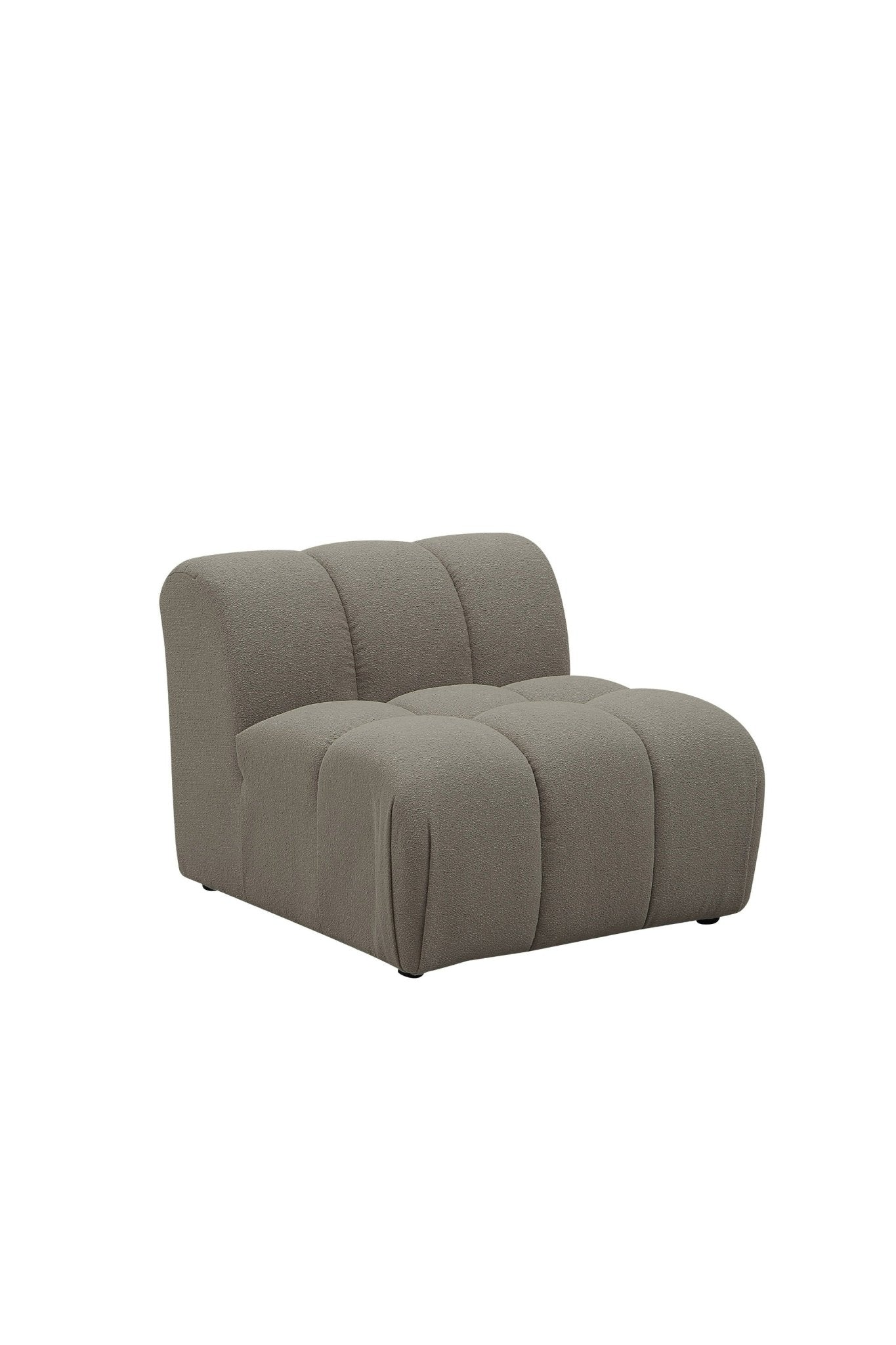 Divani Casa Juniper - Modern Grey Fabric Modular Armless Seat | Home Elegance USA
