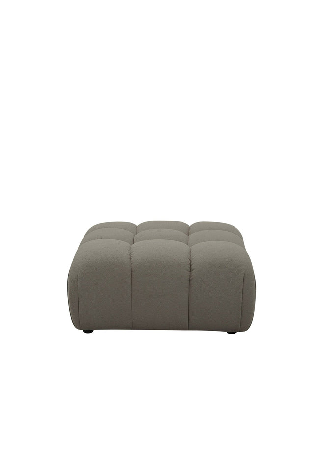 Divani Casa Juniper - Modern Grey Fabric Ottoman | Home Elegance USA
