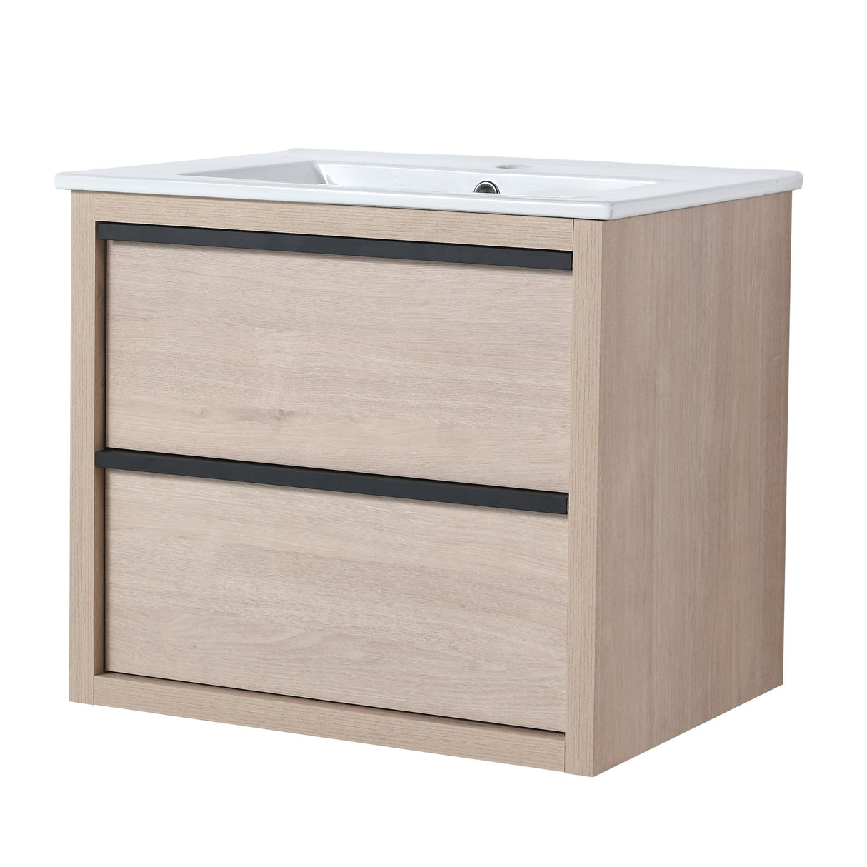 24" Bathroom Vanity with 2 Soft Close drawers, White Ceramic Basin - BVA02524PLO - G - BL9060B(W1286S00034) - W999S00071 - image - 13