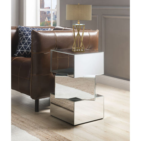 Acme - Dominic End Table 80272 Mirrored