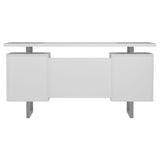 Computer Desk - Lawtey Floating Top Office Desk White Gloss