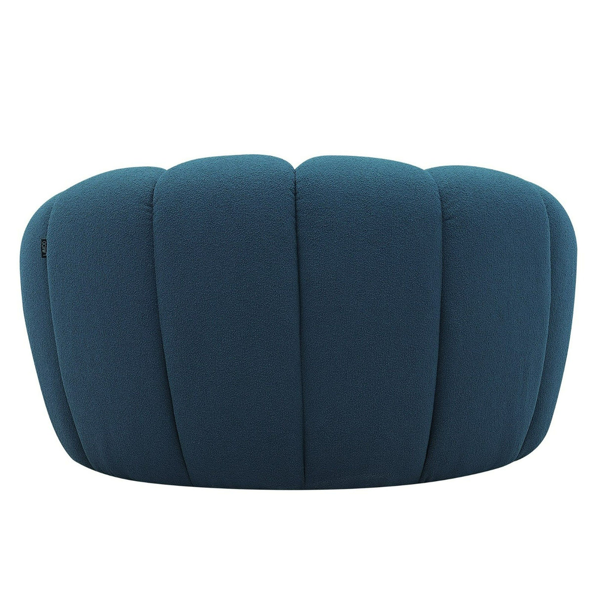 Divani Casa Yolonda - Modern Curved Dark Teal Fabric Chair
