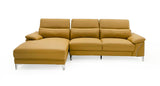 Divani Casa Sura - Modern Camel Leather Left Facing Sectional Sofa | VIG