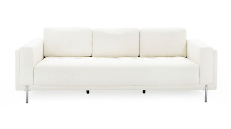 Divani Casa Schmidt - Modern Off White Fabric Sofa | Home Elegance USA