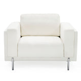 Divani Casa Schmidt - Modern Off White Fabric Chair