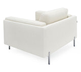 Divani Casa Schmidt - Modern Off White Fabric Chair