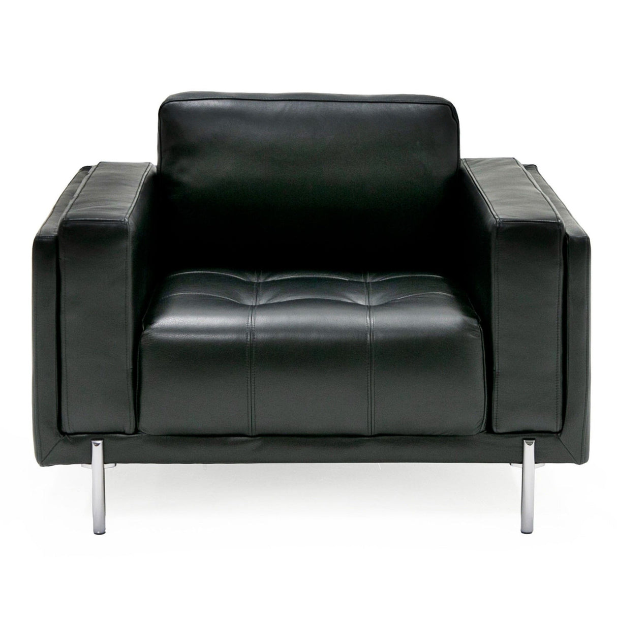 Divani Casa Schmidt - Modern Black Leather Chair