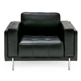 Divani Casa Schmidt - Modern Black Leather Chair