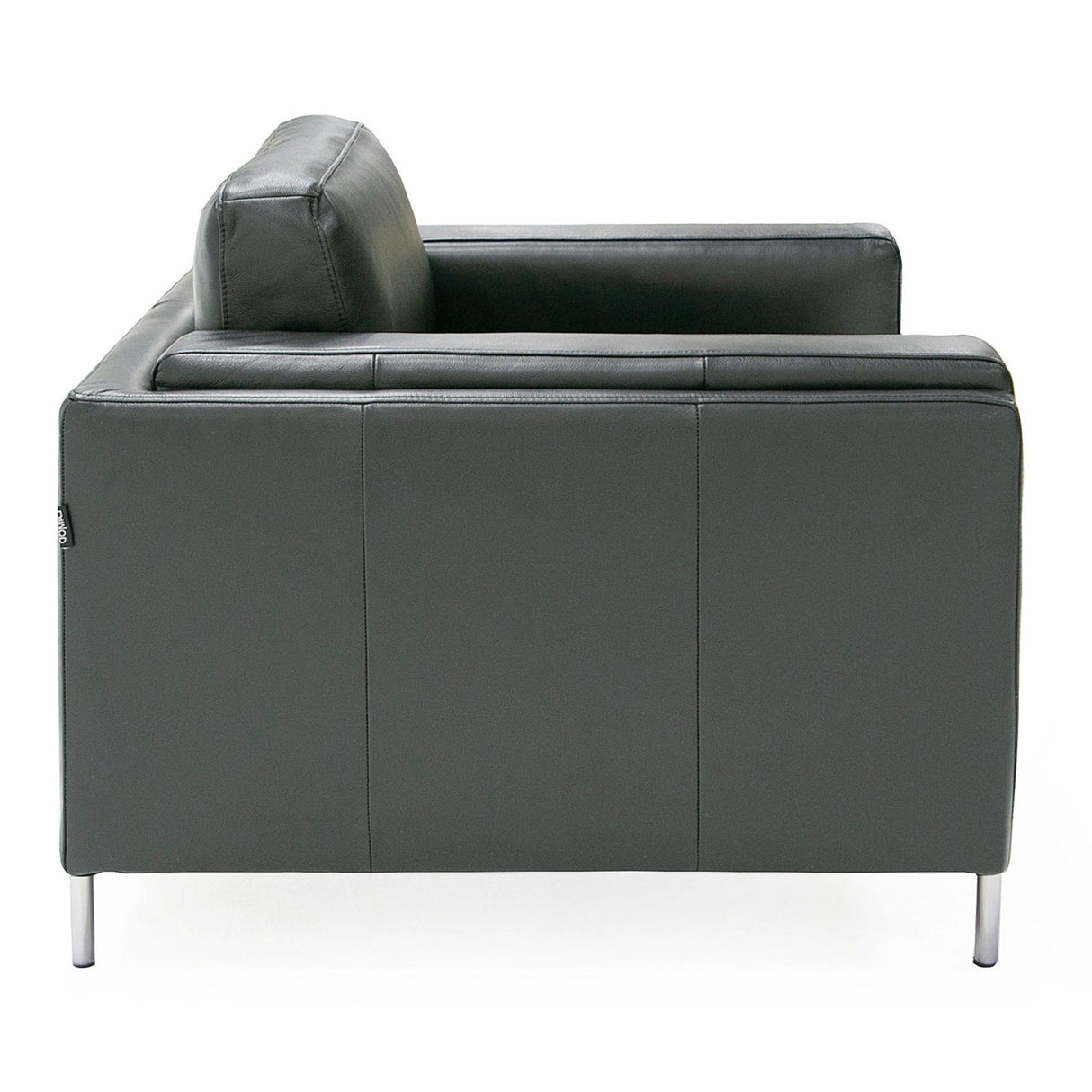 Divani Casa Schmidt - Modern Black Leather Chair