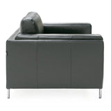 Divani Casa Schmidt - Modern Black Leather Chair