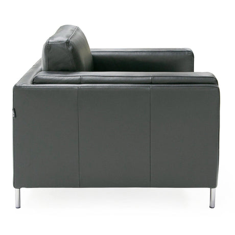 Divani Casa Schmidt - Modern Black Leather Chair
