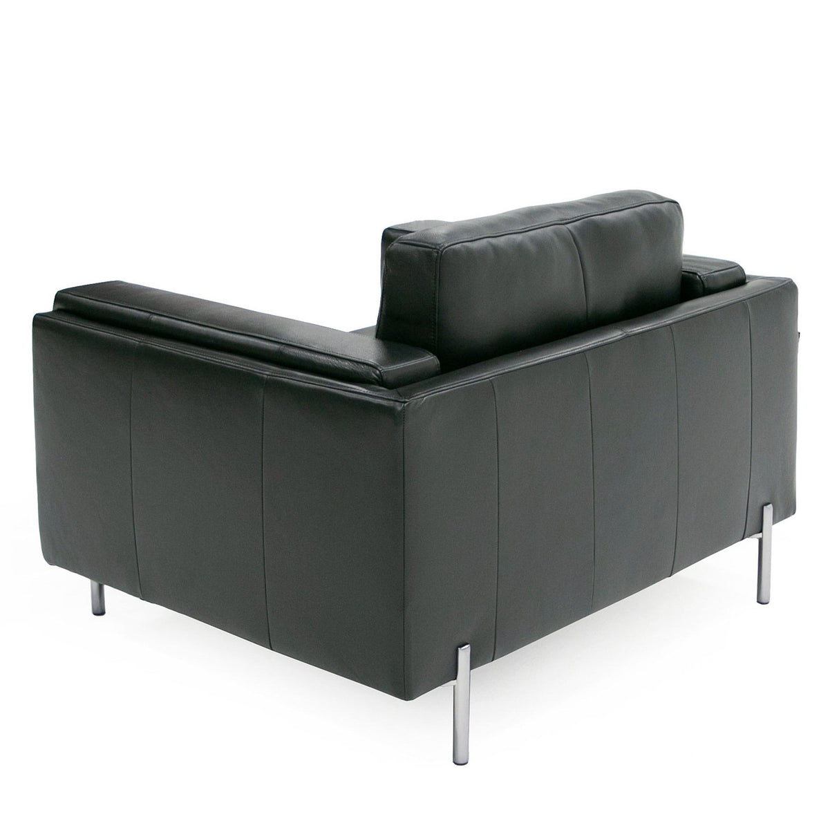 Divani Casa Schmidt - Modern Black Leather Chair