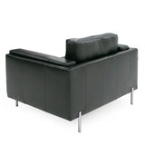 Divani Casa Schmidt - Modern Black Leather Chair