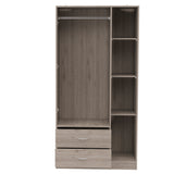 Eureka Three Door Armoire, Two Drawers, Rod - sold by Home Elegance USA