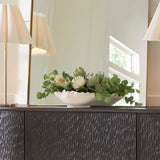 Protea Blooms Bowl Centerpiece - Green / White by Uttermost - View 2