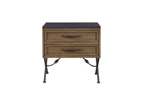 2 Drawer Nightstand - Almond