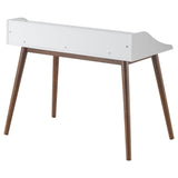 Writing Desk - Percy 4-Compartment Writing Desk White and Walnut