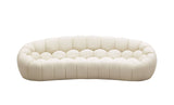 Divani Casa Yolonda - Modern Curved Off-White Fabric Sofa Set - Home Elegance USA