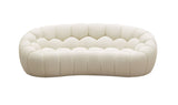 Divani Casa Yolonda - Modern Curved Off-White Fabric Sofa Set - Home Elegance USA