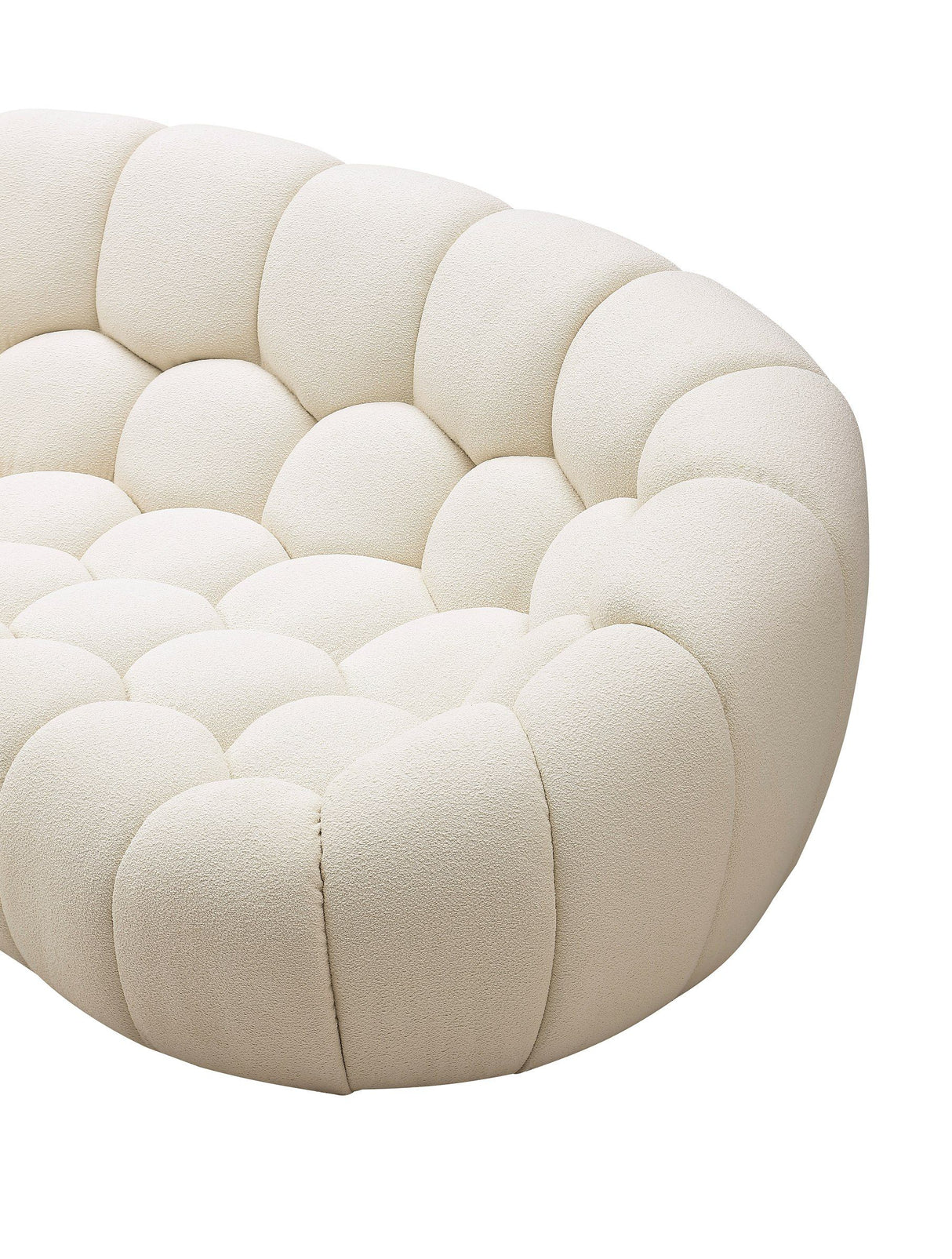 Divani Casa Yolonda - Modern Curved Off-White Fabric Sofa Set - Home Elegance USA