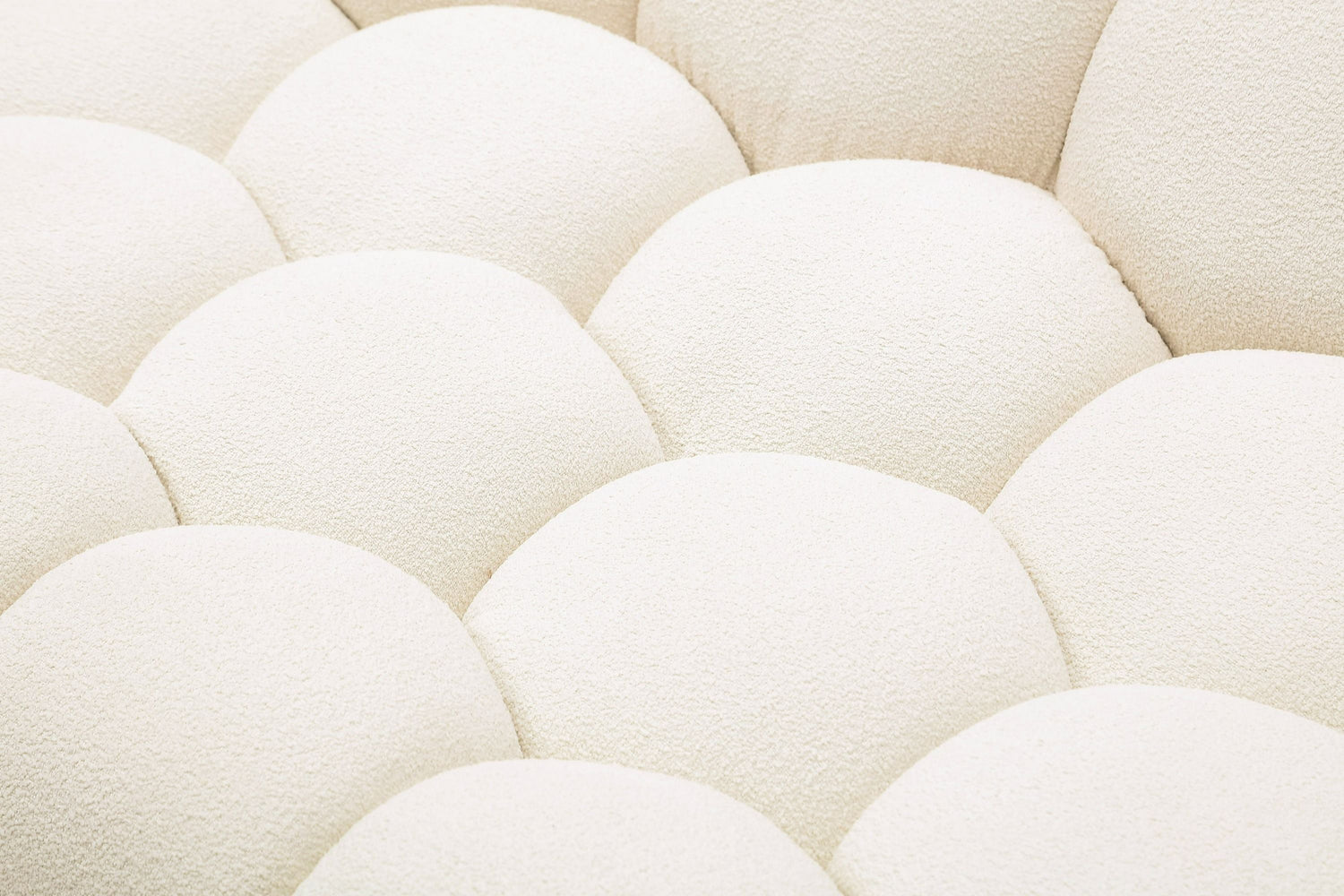 Divani Casa Yolonda - Modern Curved Off-White Fabric Loveseat - Home Elegance USA