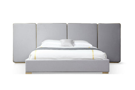 Athena & Rothsay Modern Grey Fabric & Wenge King Bedroom Set – VIG Furniture - sold by Home Elegance USA
