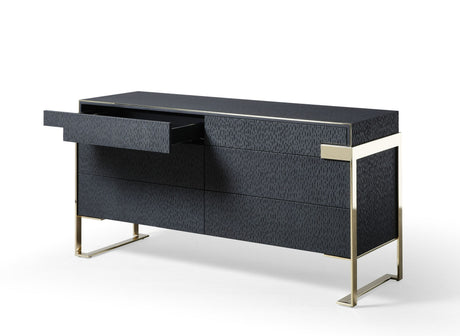 Athena & Rothsay Modern Grey Fabric & Wenge King Bedroom Set – VIG Furniture - sold by Home Elegance USA