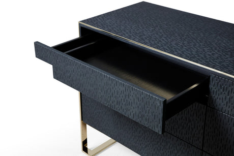 Eastern King Athena & Rothsay - Modern Grey Fabric + Wenge + Gold Bedroom Set