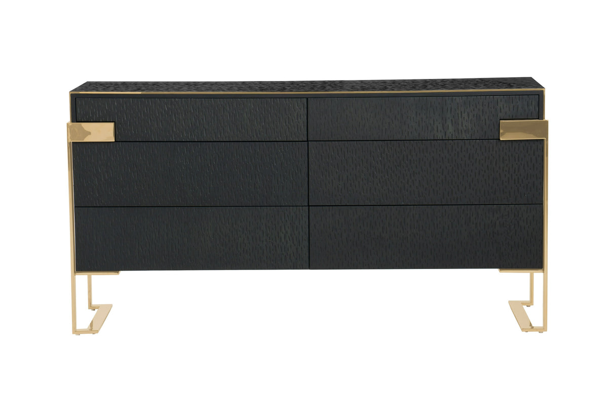 Rothsay - Modern Wenge + Gold Dresser - View Image 1