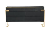 Rothsay - Modern Wenge + Gold Dresser - View Image 1