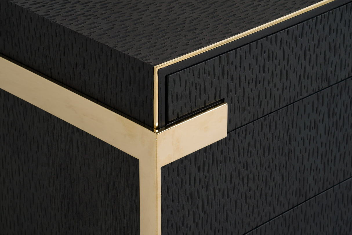 Rothsay - Modern Wenge + Gold Dresser - View Image 1