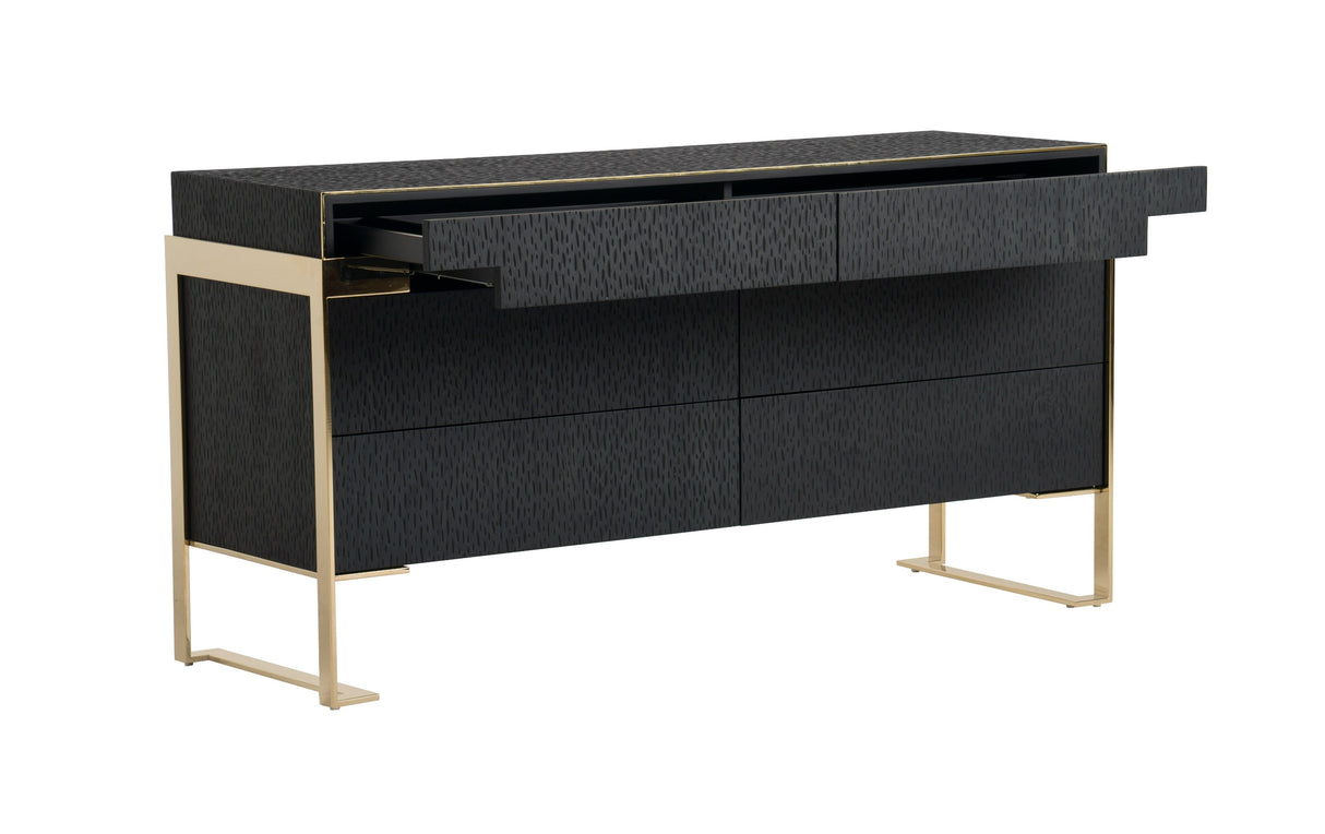 Rothsay - Modern Wenge + Gold Dresser - View Image 1