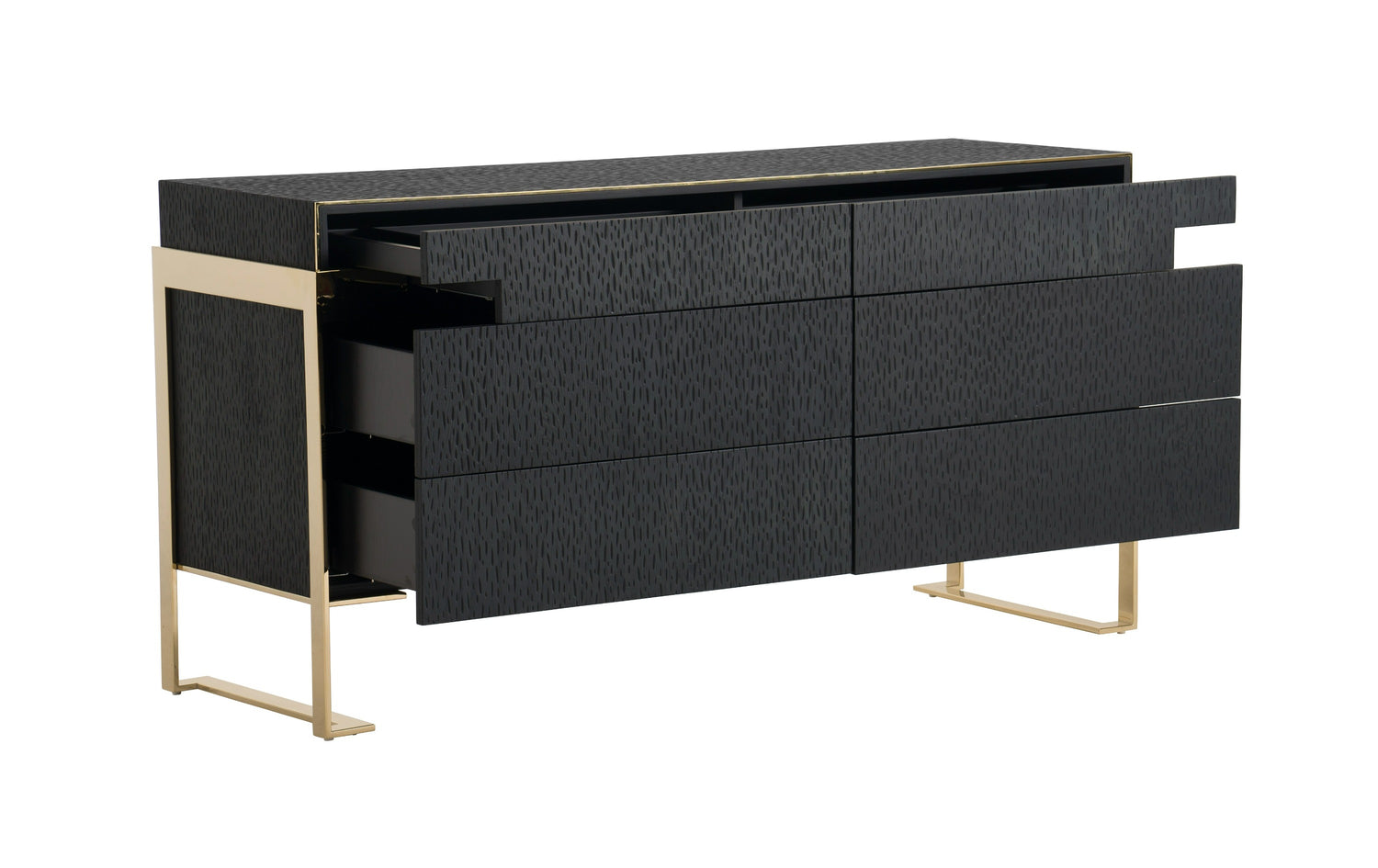 Rothsay - Modern Wenge + Gold Dresser - View Image 1