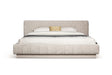 Eastern King Concord - Modern Light Grey Velvet Bed - View Image 1
