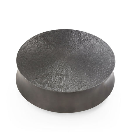 Modrest Airdrie - Modern Antique Grey Round Coffee Table Set