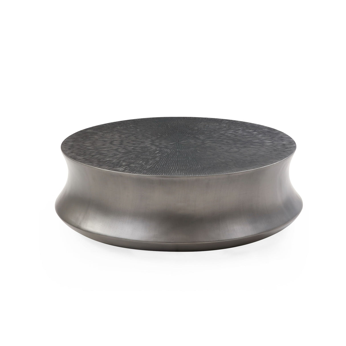 Modrest Airdrie - Modern Antique Grey Round Coffee Table Set
