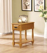 Acme - Qrabard Accent Table 80510 Light Oak Finish