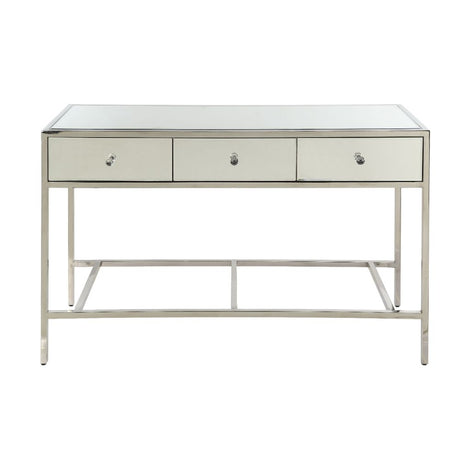 Acme - Weigela Sofa Table 80558 Mirrored & Chrome Finish