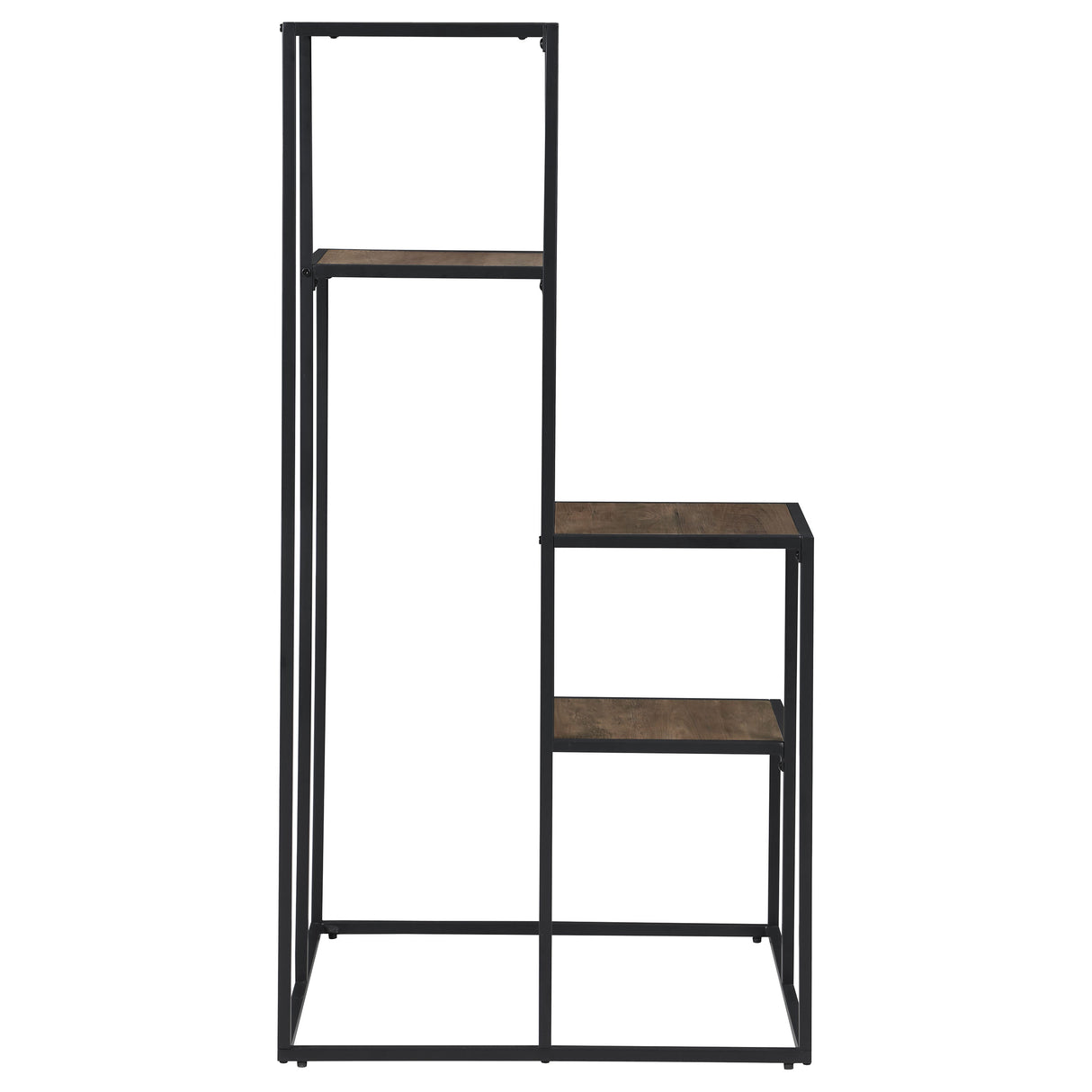 Display Shelf - Rito 4-tier Display Shelf Rustic Brown and Black