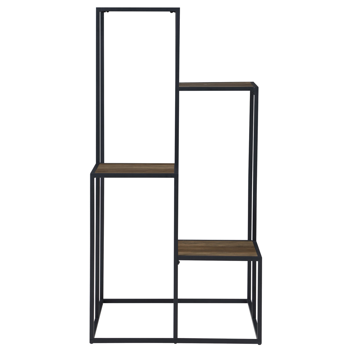 Display Shelf - Rito 4-tier Display Shelf Rustic Brown and Black