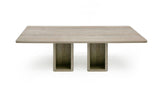 Nova Domus Roma - Modern Travertine Rectangular Dining Table